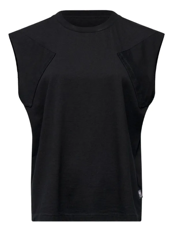MM6 Maison Margiela Crew-neck Vest in Black