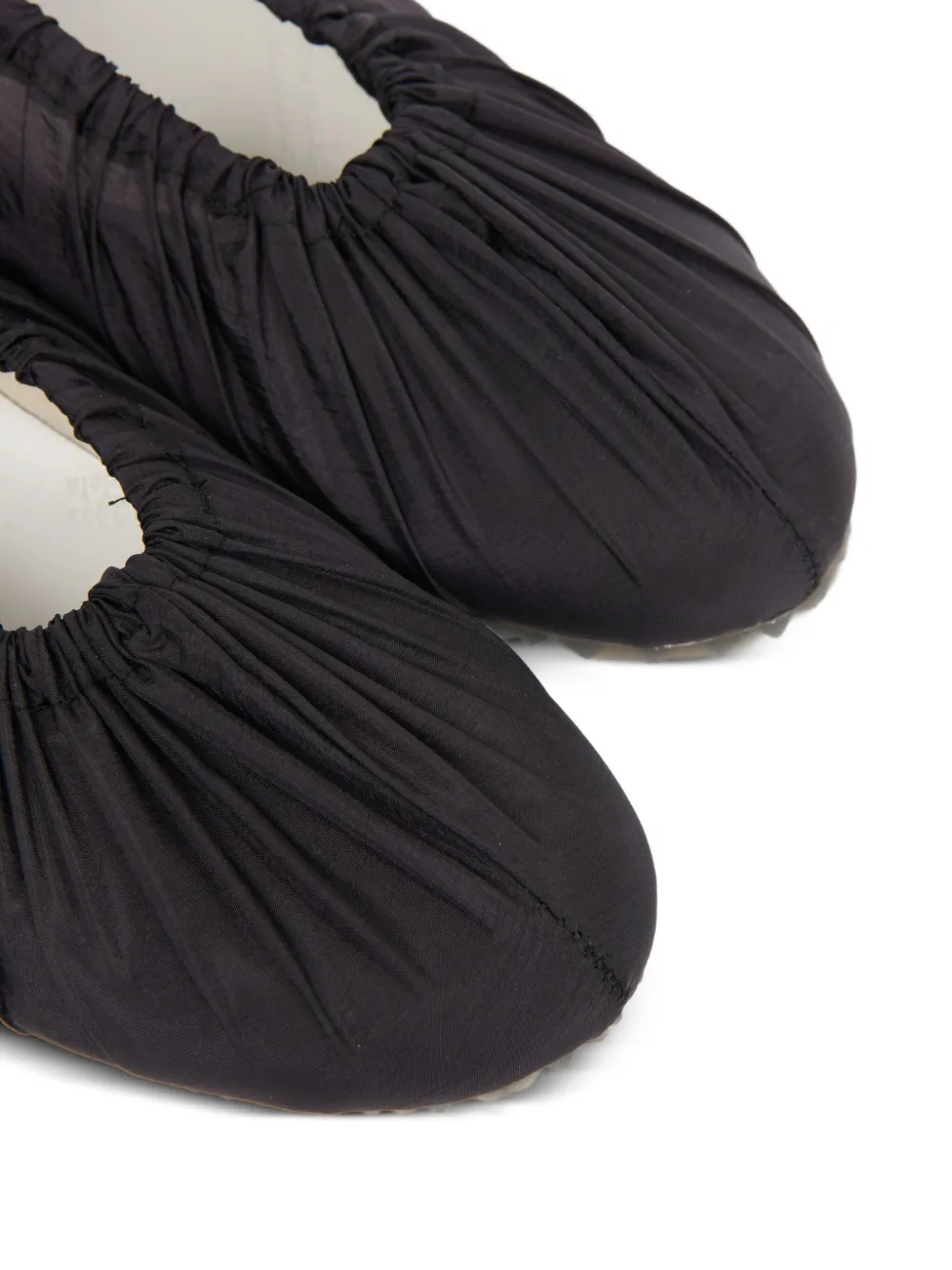 Maison Margiela Gesmockte ballerina's Zwart