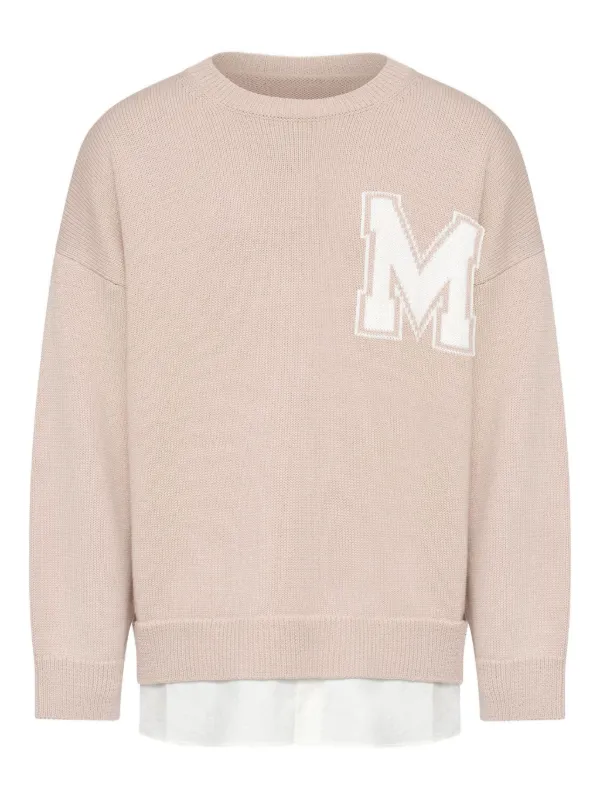 MM6 Maison Margiela クルーネック セーター | ニュートラル | FARFETCH JP