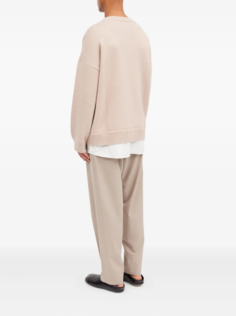 MM6 Maison Margiela Trui met ronde hals Beige