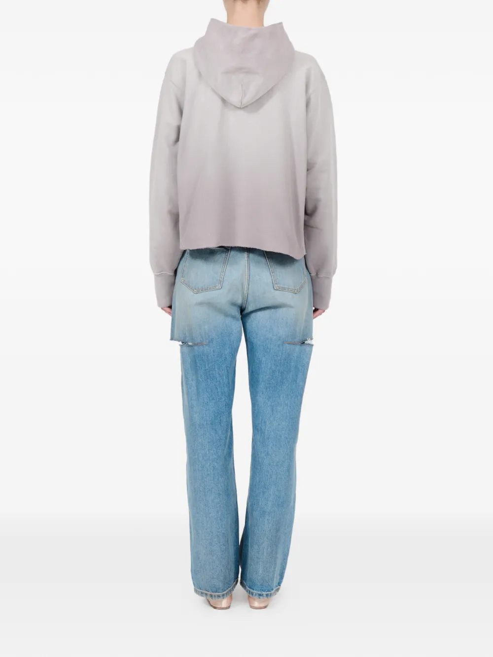 Maison Margiela Hoodie met print Grijs