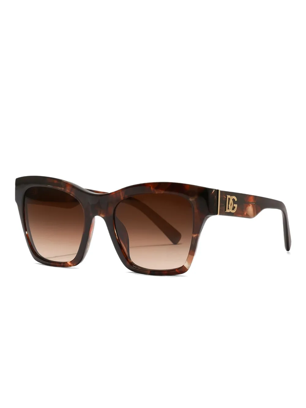 Dolce & Gabbana Eyewear DG Crossed square-frame sunglasses - Rood