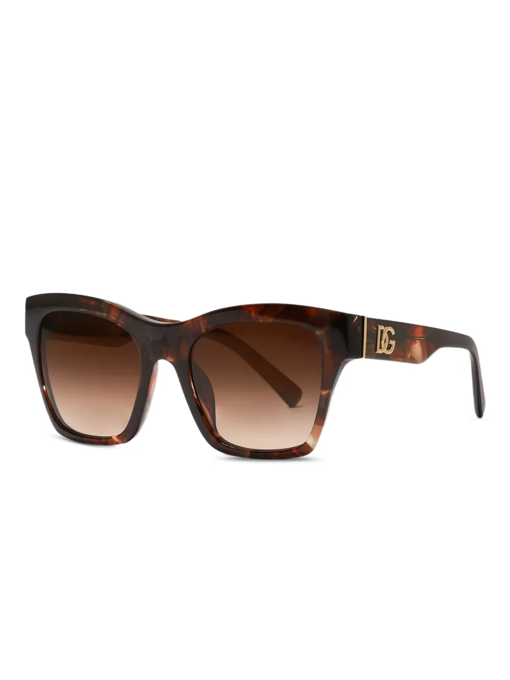 Dolce & Gabbana Eyewear Zonnebril met vierkant montuur Rood