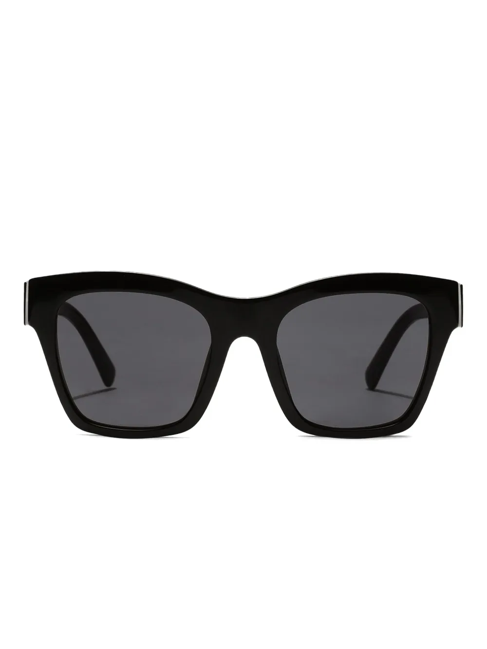 Dolce & Gabbana Dg Crossed Square-frame Sunglasses In Black