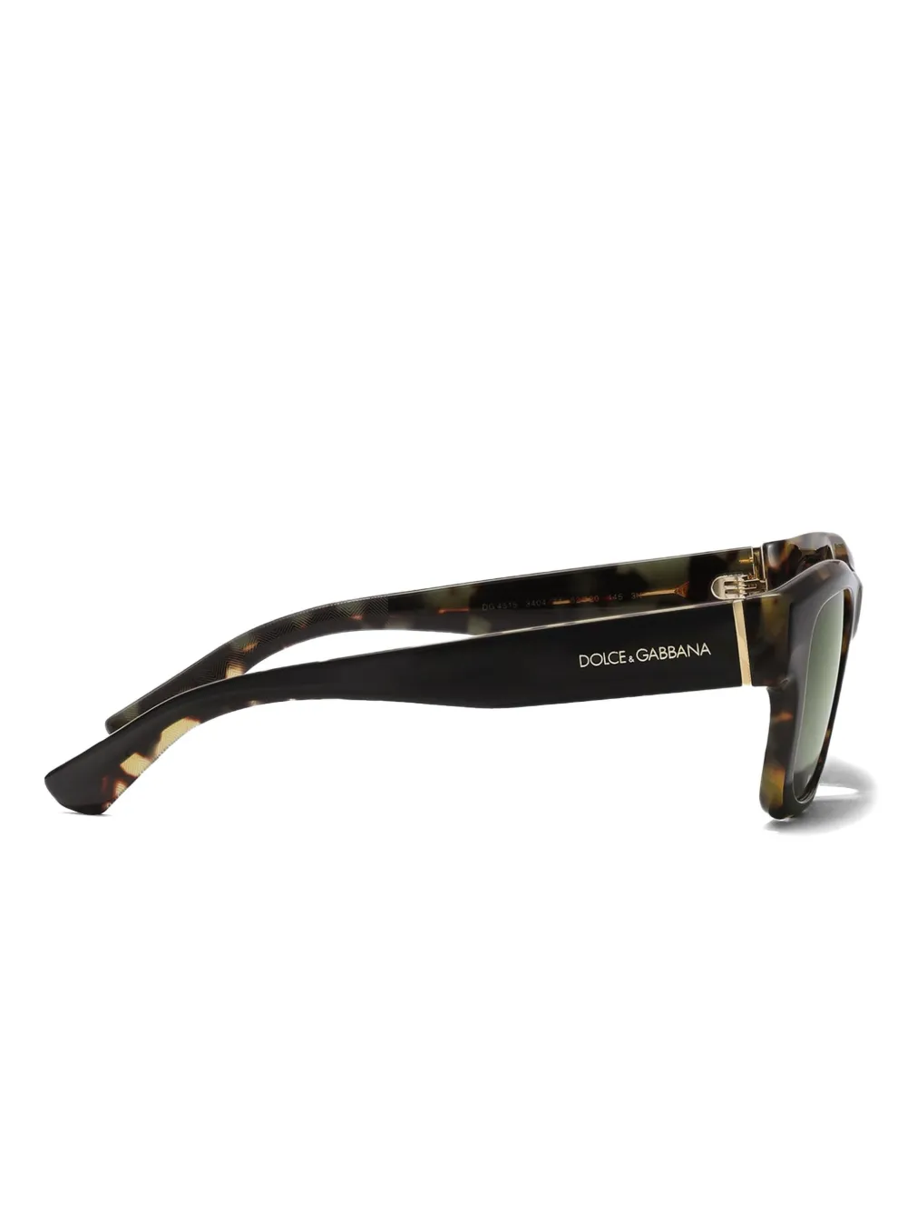 Dolce & Gabbana Eyewear Lusso Sartoriale zonnebril met vierkant montuur Zwart