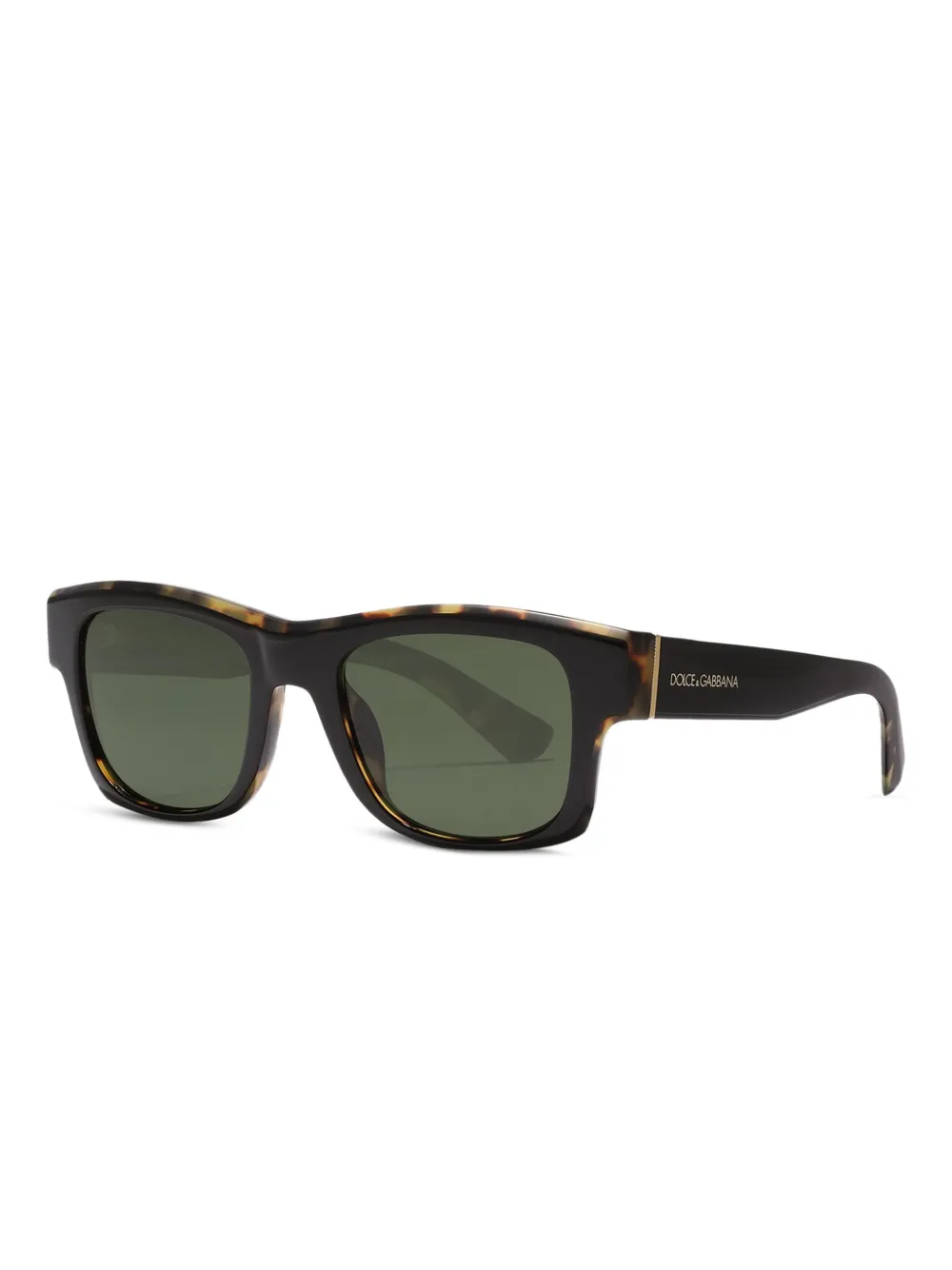 Dolce & Gabbana Eyewear Lusso Sartoriale zonnebril met vierkant montuur Zwart