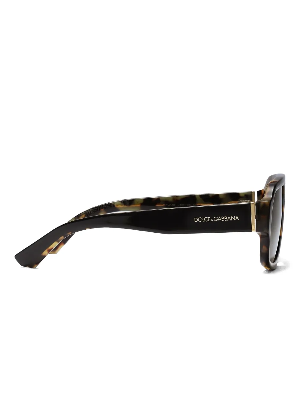 Dolce & Gabbana Eyewear Lusso Sartoriale zonnebril met geometrisch montuur Zwart