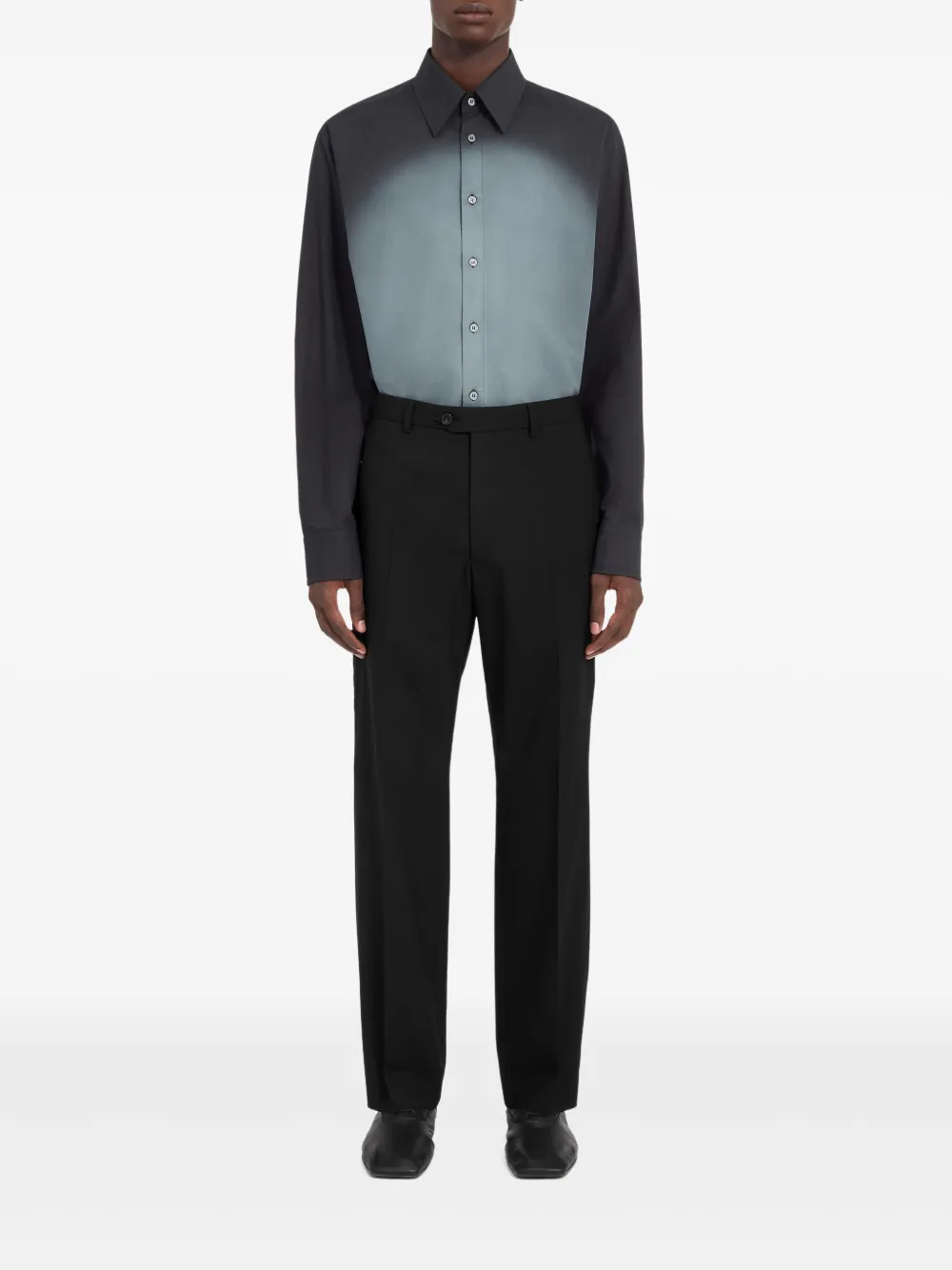 MM6 Maison Margiela Broek met knoopsluiting - Zwart