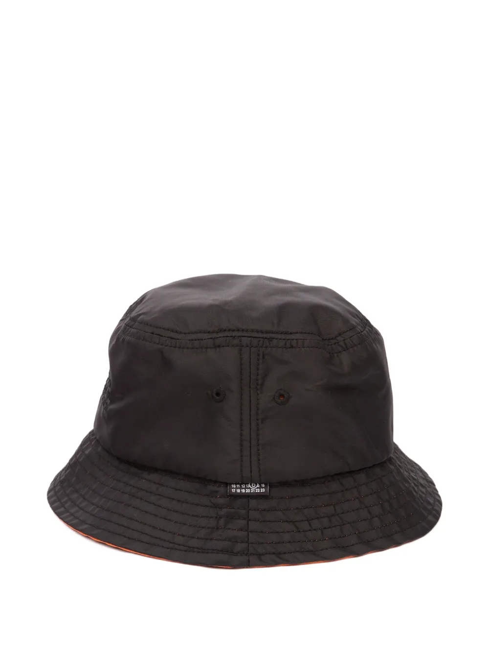 MM6 Maison Margiela Vissershoed met borduurwerk - Zwart