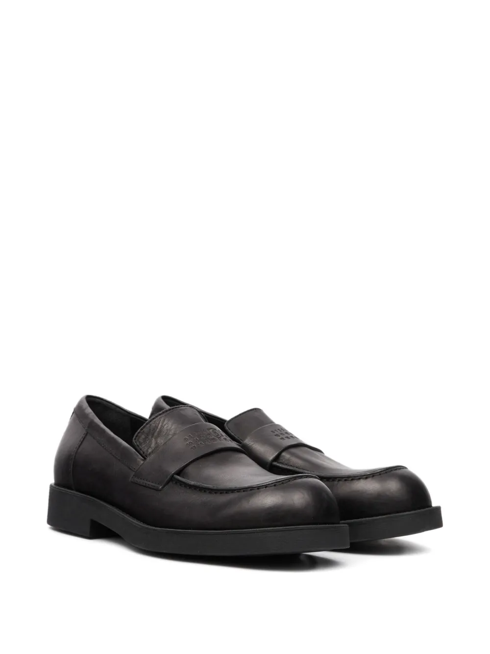 MM6 Maison Margiela Loafers met logo-reliëf - Zwart