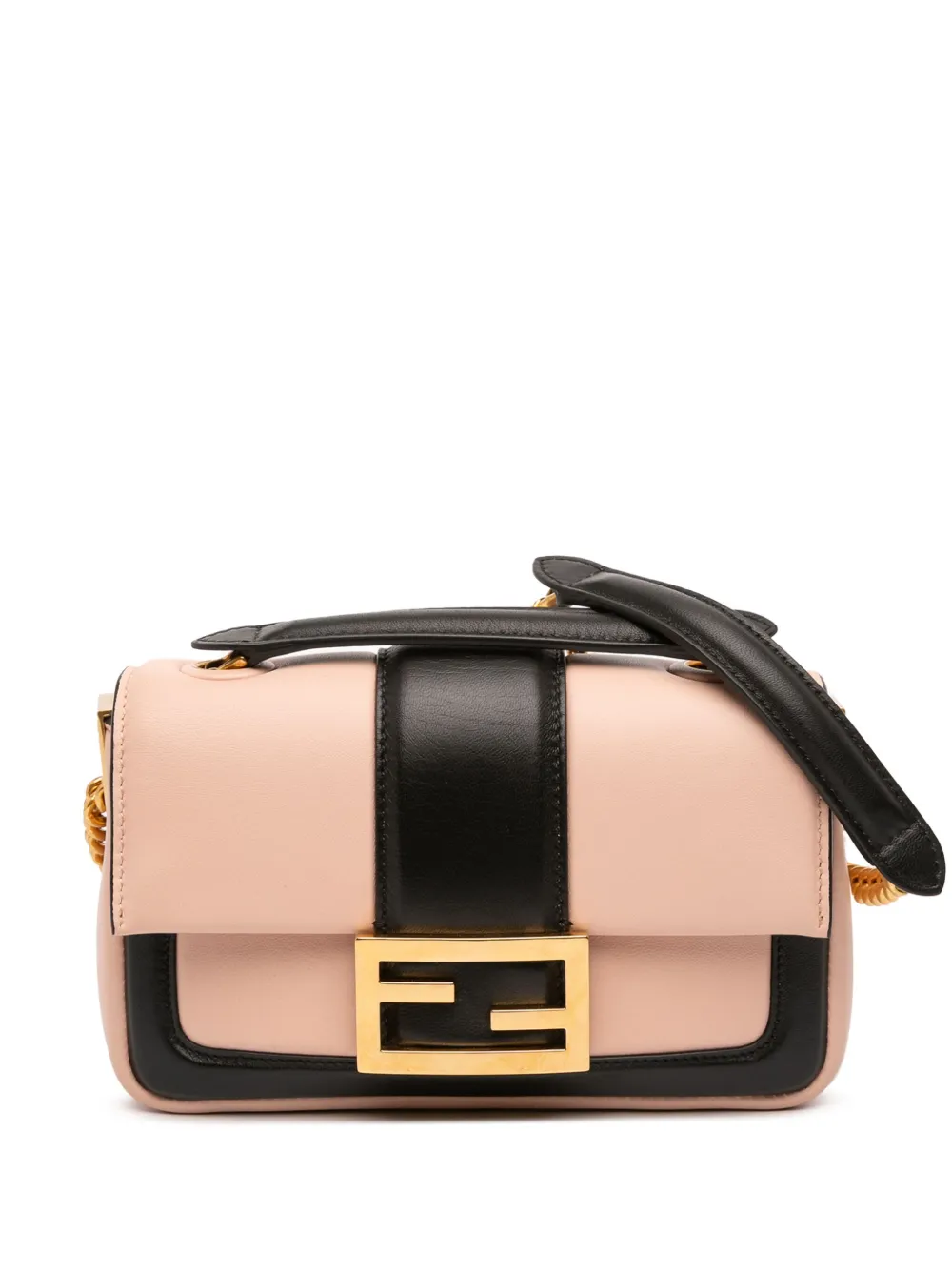Fendi Pre-Owned 2010-2025 Mini Bicolor Nappa Apolo Chain Baguette shoulder bag | Pink | Image 1