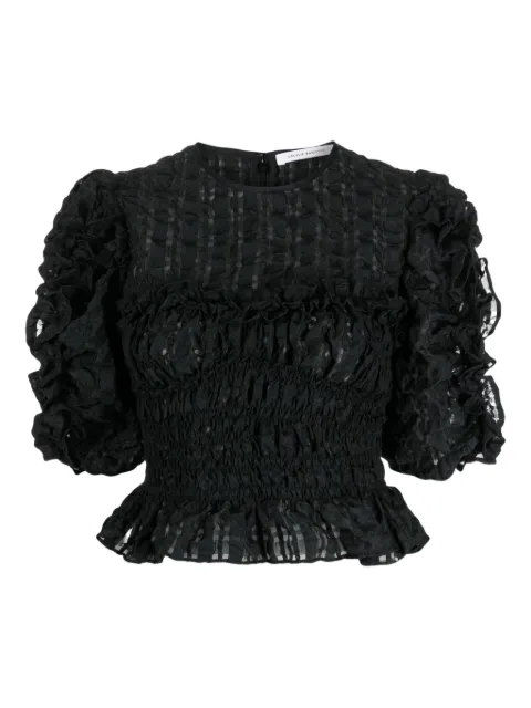 Cecilie Bahnsen ruffled-detail organza top