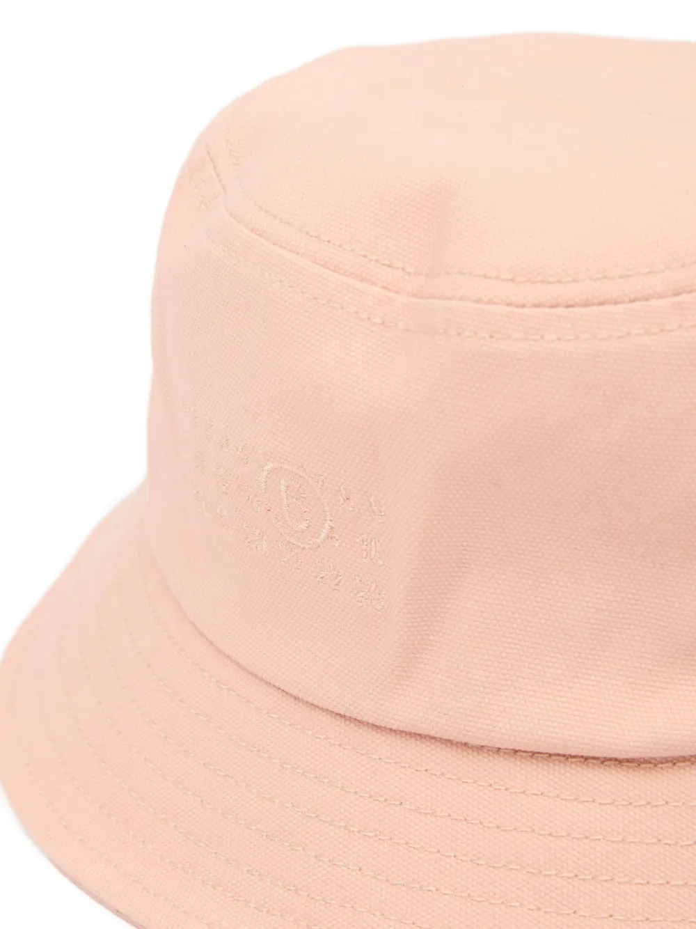 Mm6 Maison Margiela Embroidered Bucket Hat In Pink