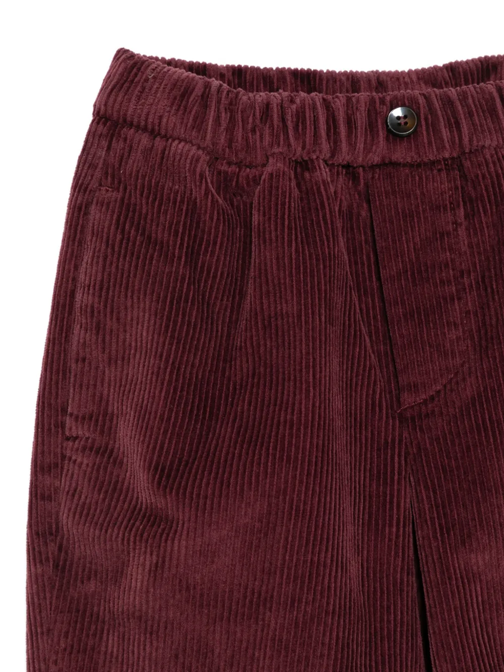 Siola Ribfluwelen straight broek Rood
