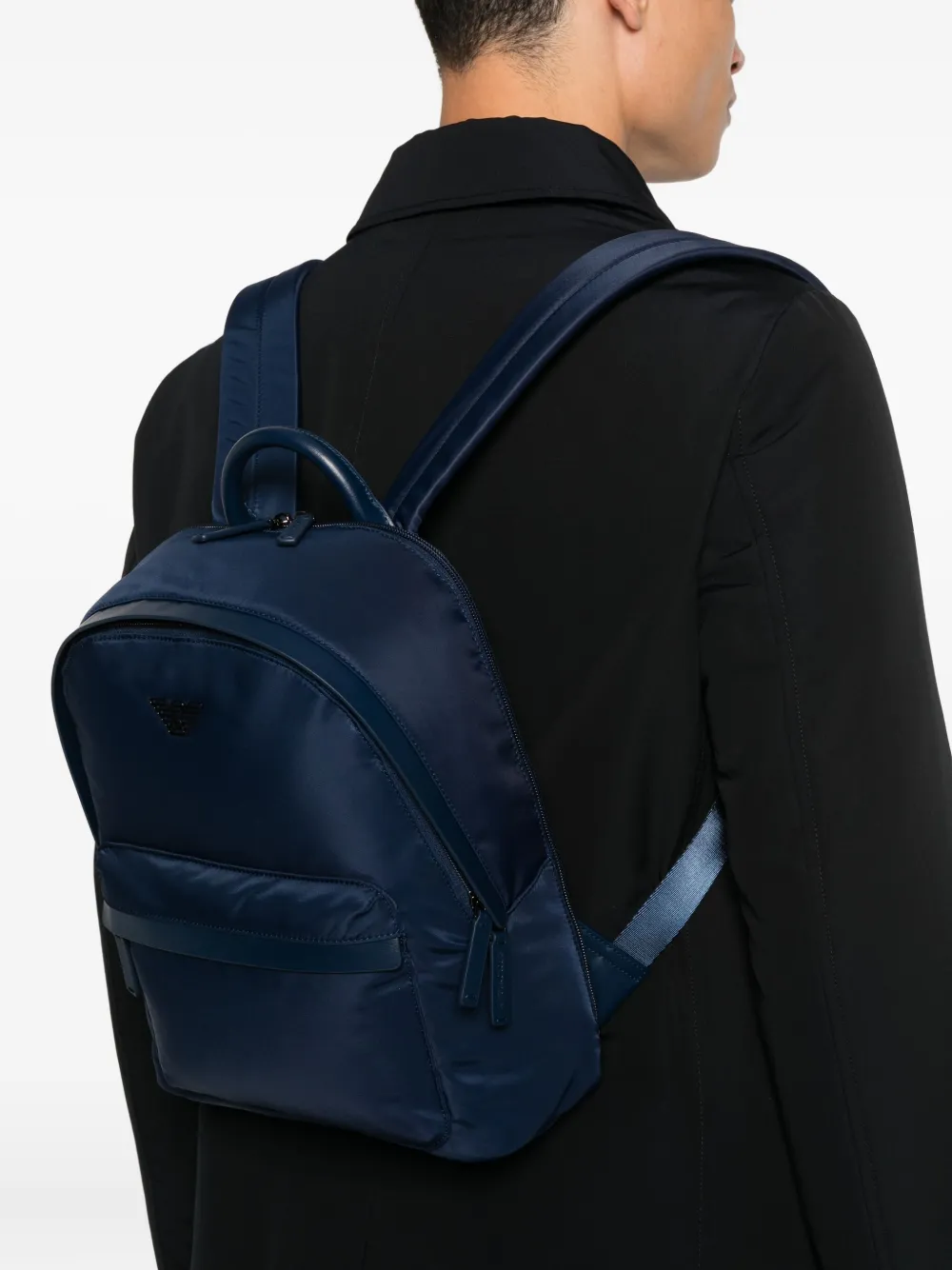 Emporio Armani Rugzak met logoplakkaat Blauw