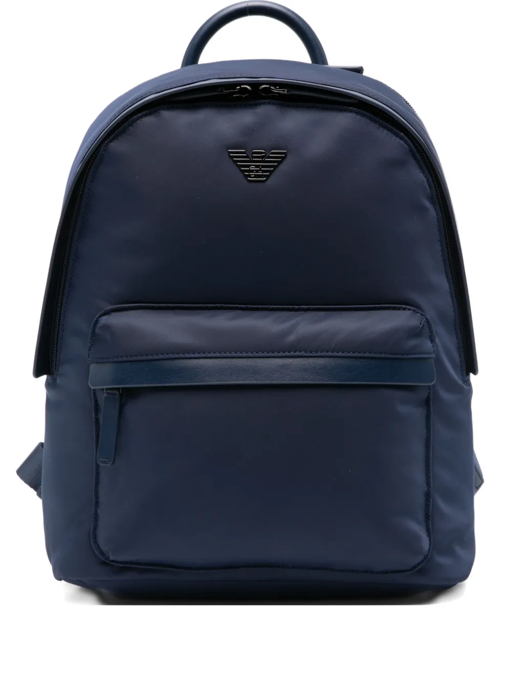 Emporio Armani logo-plaque backpack - Blu