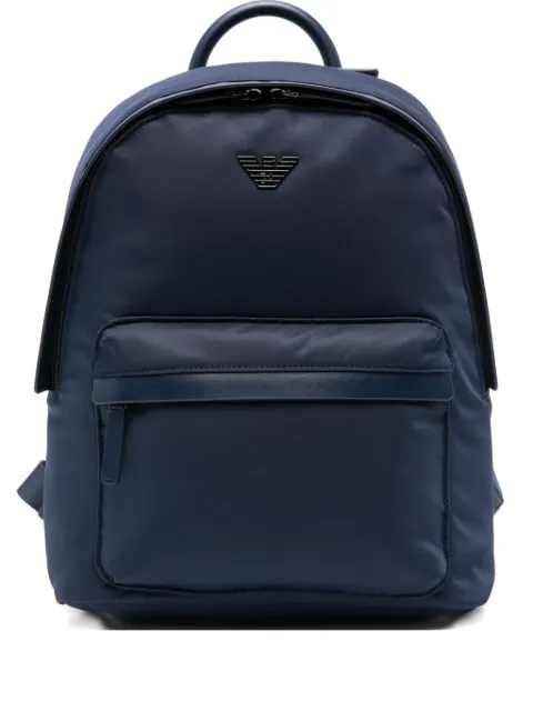 Emporio Armani logo-plaque backpack