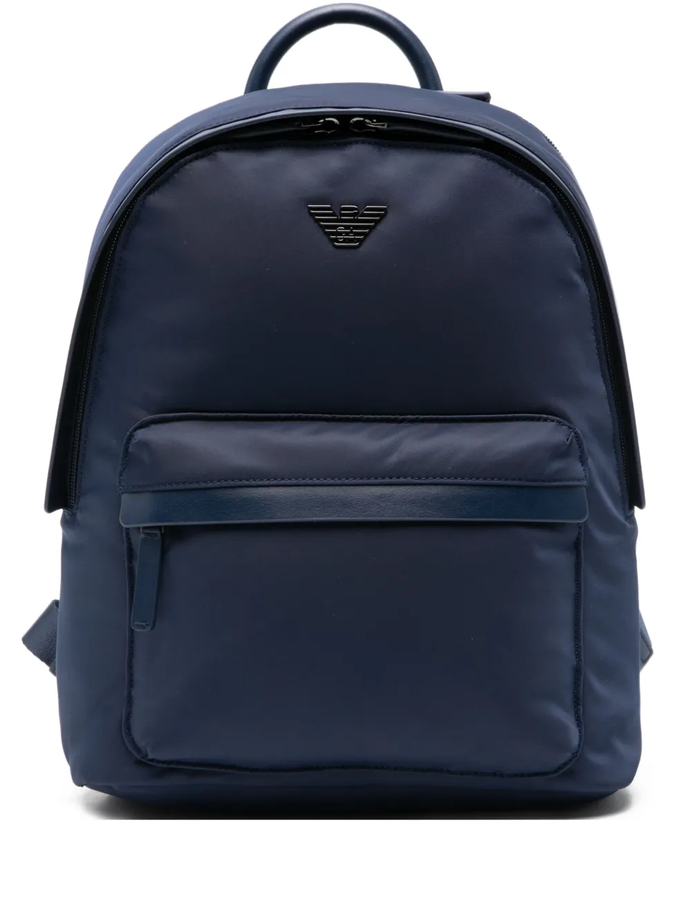Emporio Armani logo-plaque backpack - Blu