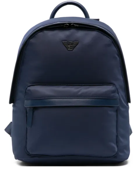 Emporio Armani logo-plaque backpack