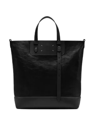 Maison Margiela Cabas Tote Bag | Black | FARFETCH