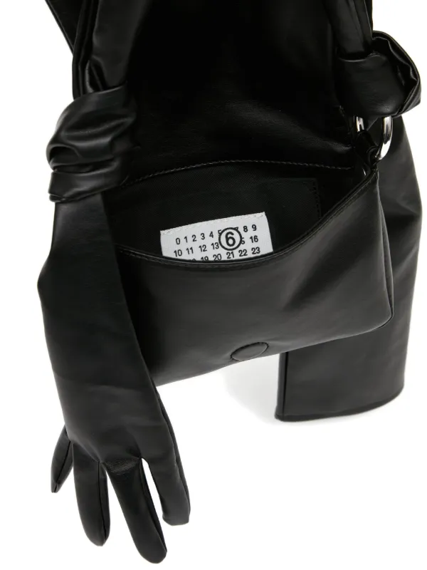 MM6 Maison Margiela glove-detail Shoulder Bag | Black | FARFETCH ID