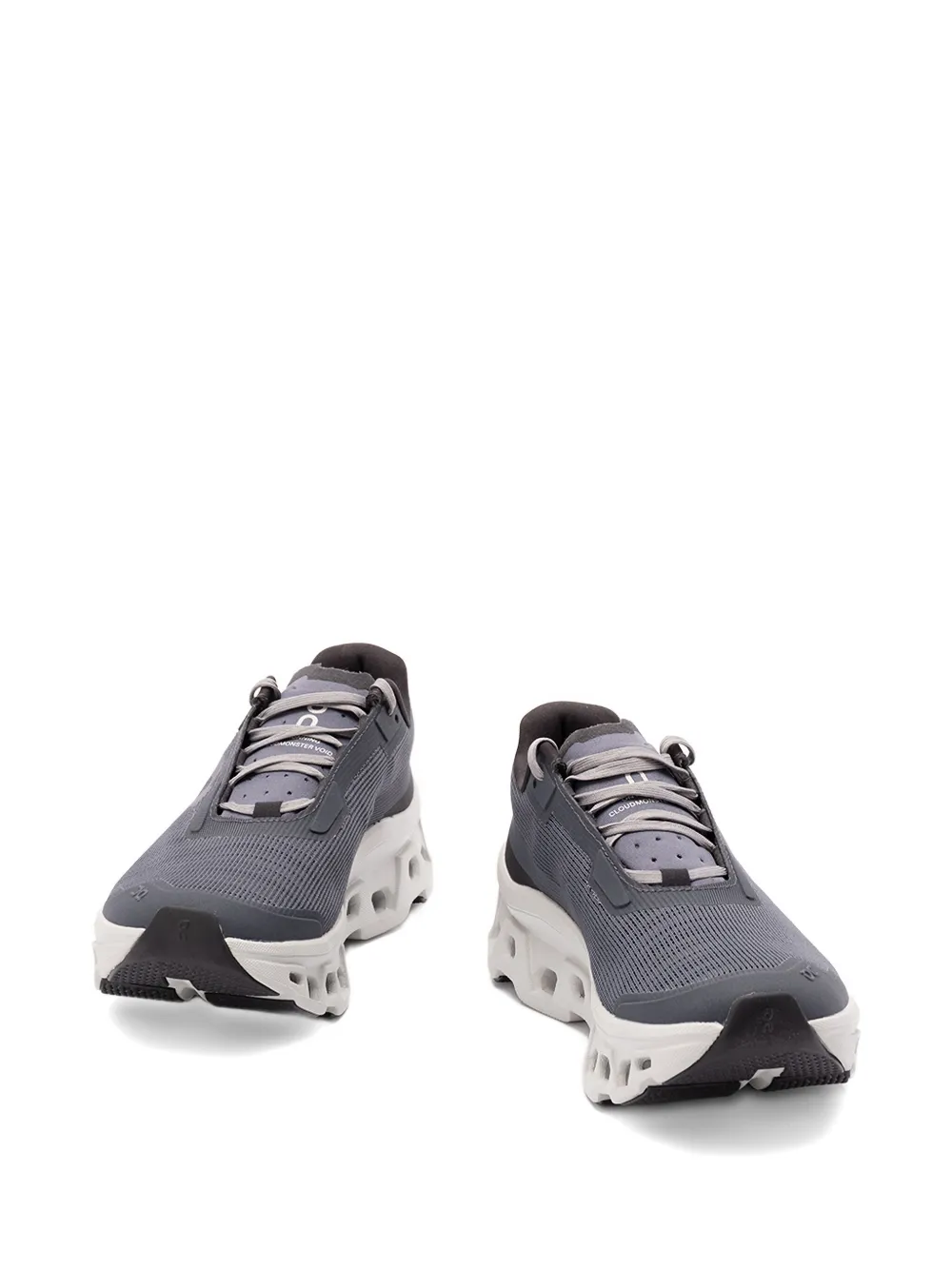On Running Cloudmonster Void Logo Sneakers In Gray