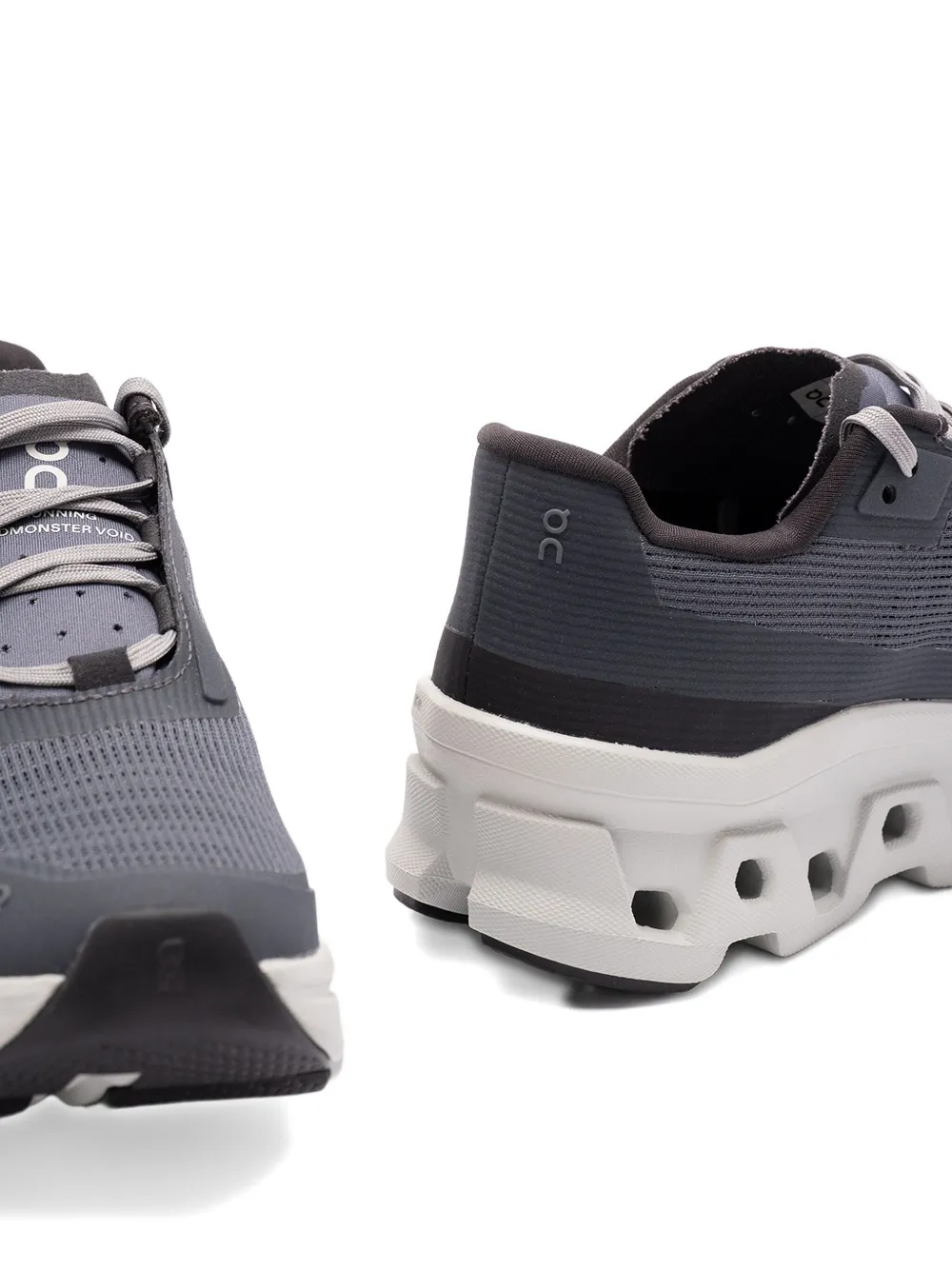 On Running Cloudmonster Void Logo Sneakers In Gray