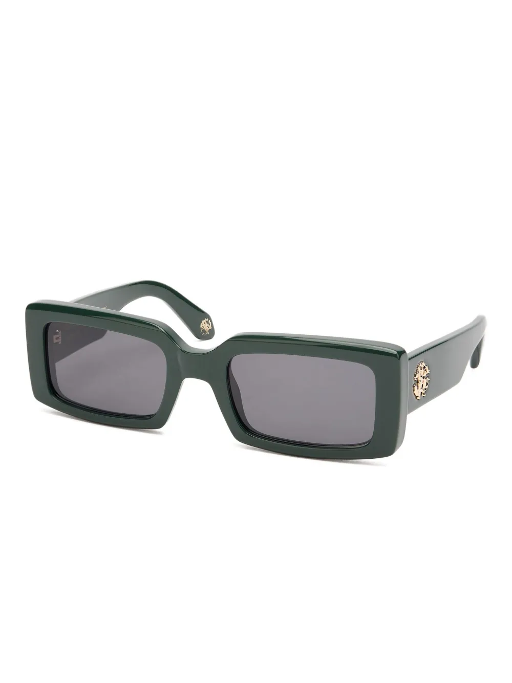 Roberto Cavalli rectangle-frame logo sunglasses | Green | Image 1
