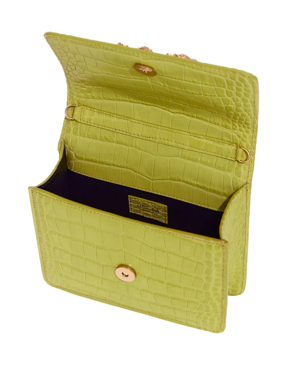 Roberto Cavalli Roar medium shopper met tijgerhandgreep Groen