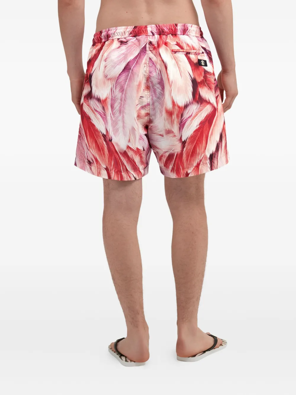 Roberto Cavalli Plumange zwembroek met print Rood