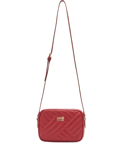 Roberto Cavalli quilted logo shoulder bag