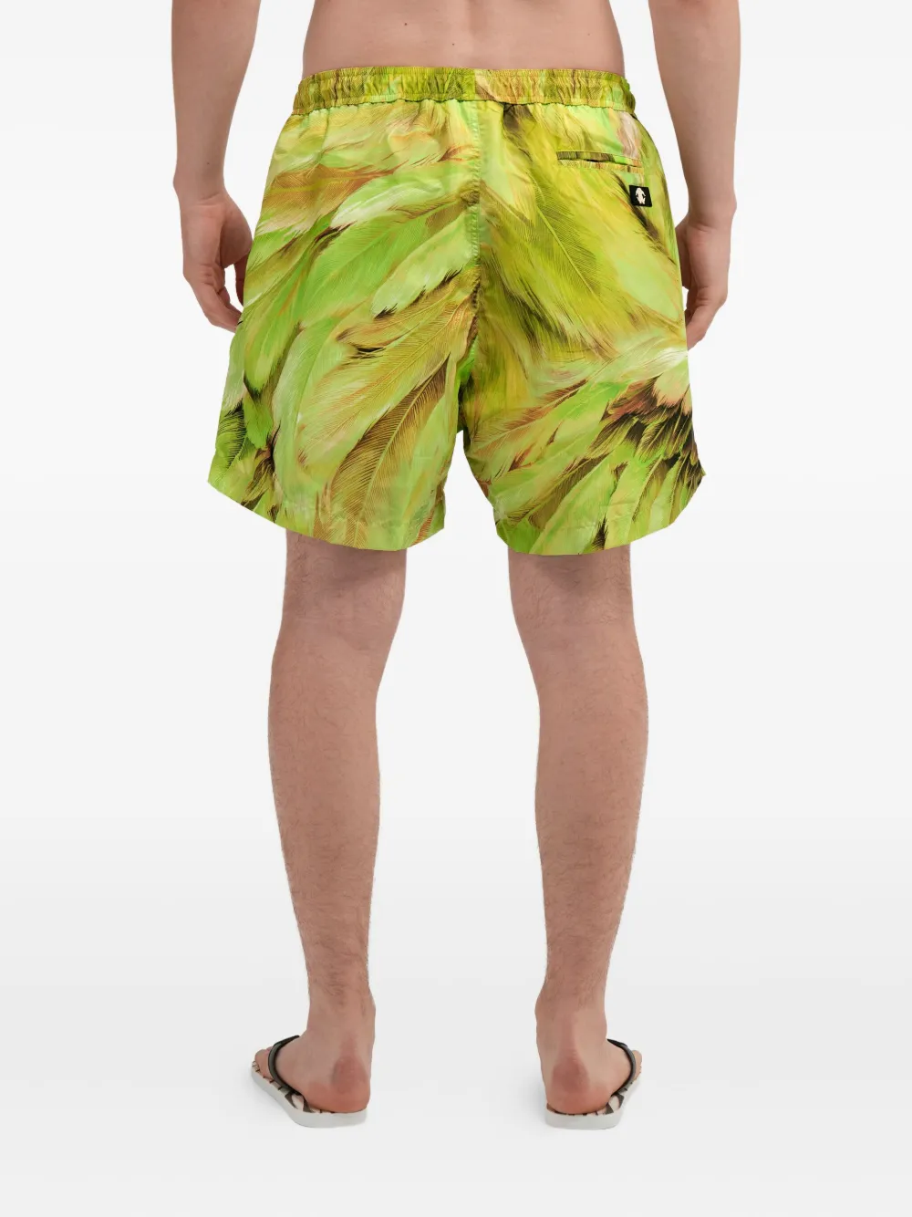 Roberto Cavalli Plumange zwembroek met print Groen