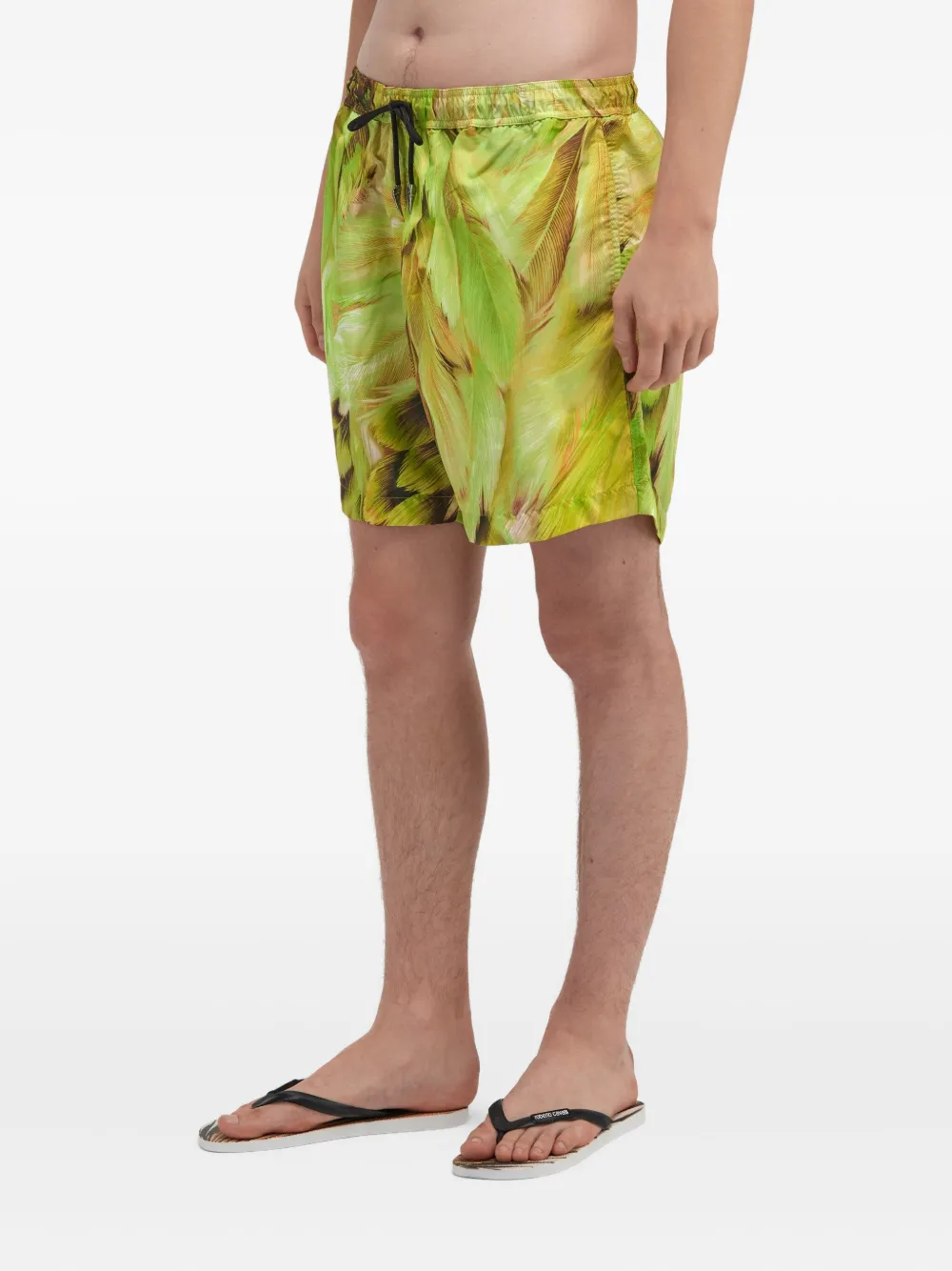 Roberto Cavalli Plumange zwembroek met print Groen