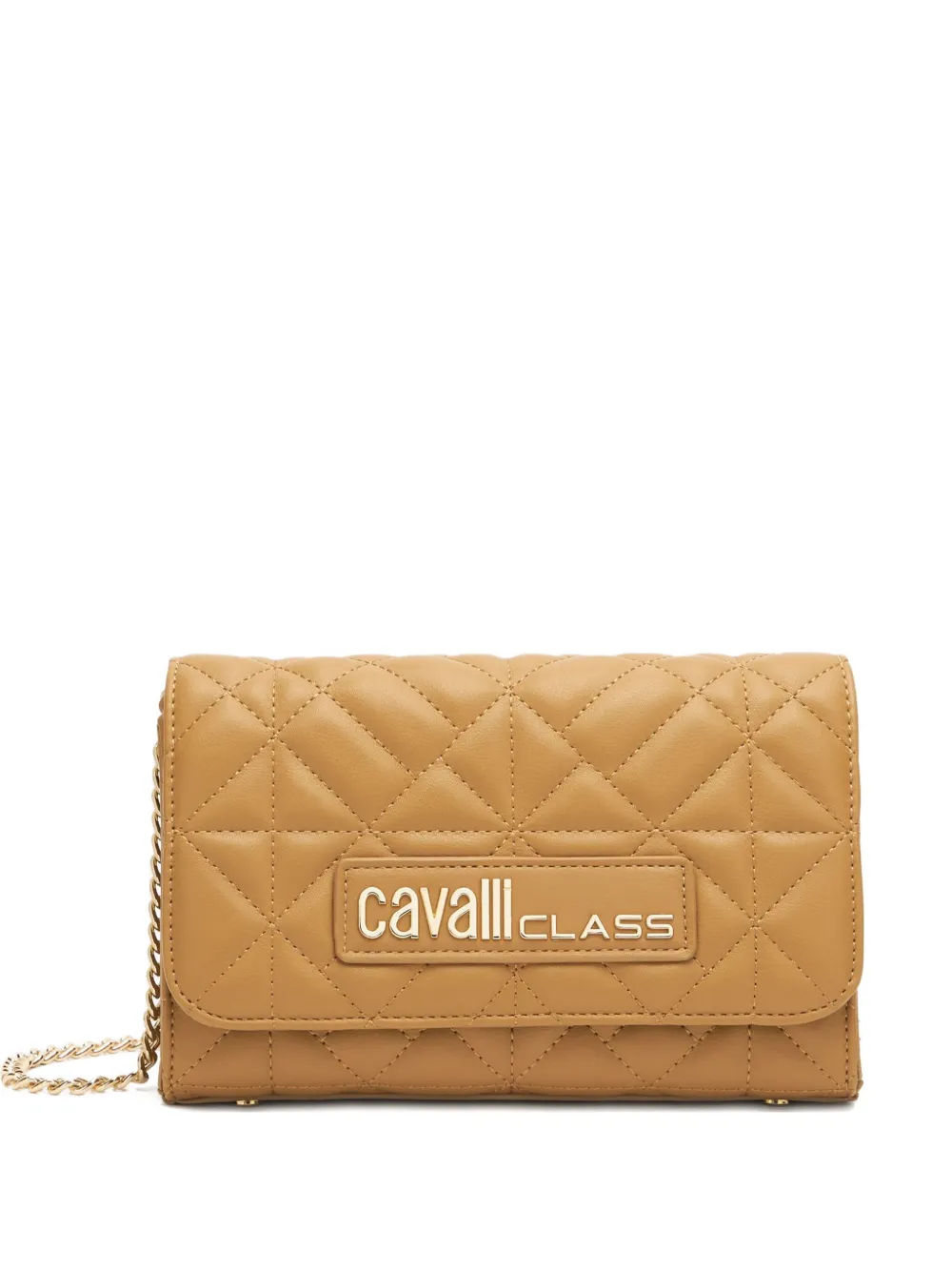 Roberto Cavalli chain quilted shoulder bag - Marrone