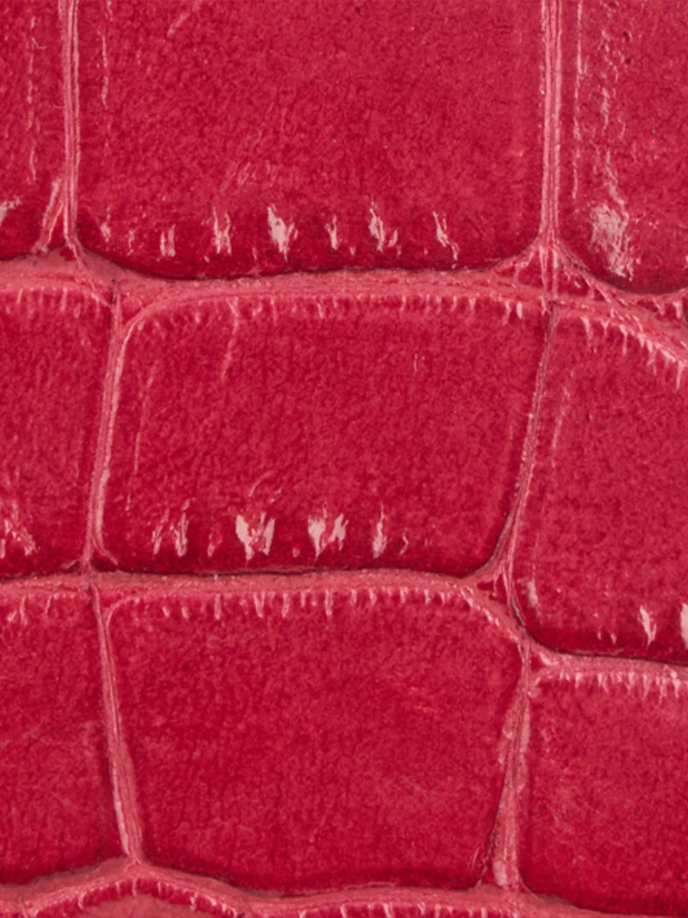 Roberto Cavalli Crocodile-effect Logo Wallet In Red