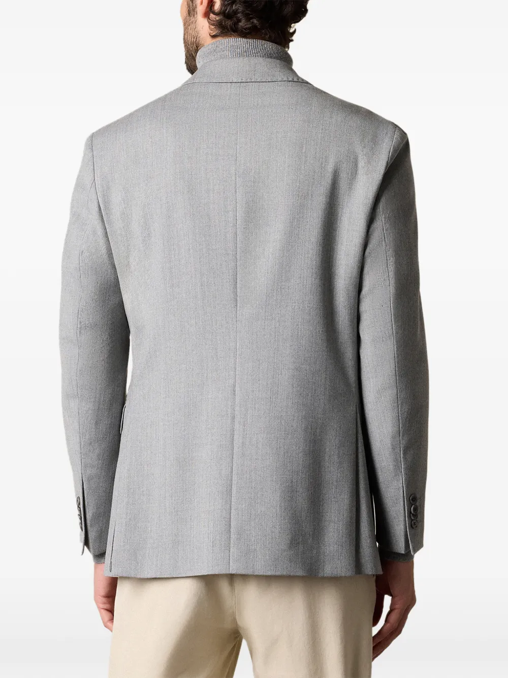 Brooks Brothers Blazer met enkele rij knopen Grijs