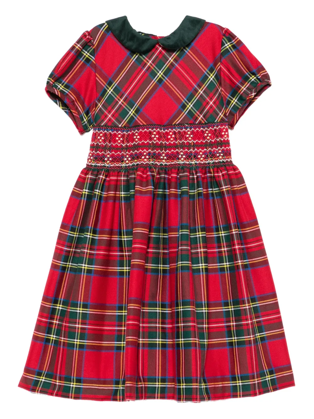 Siola robe mi-longue à motif tartan | rouge | Image 1