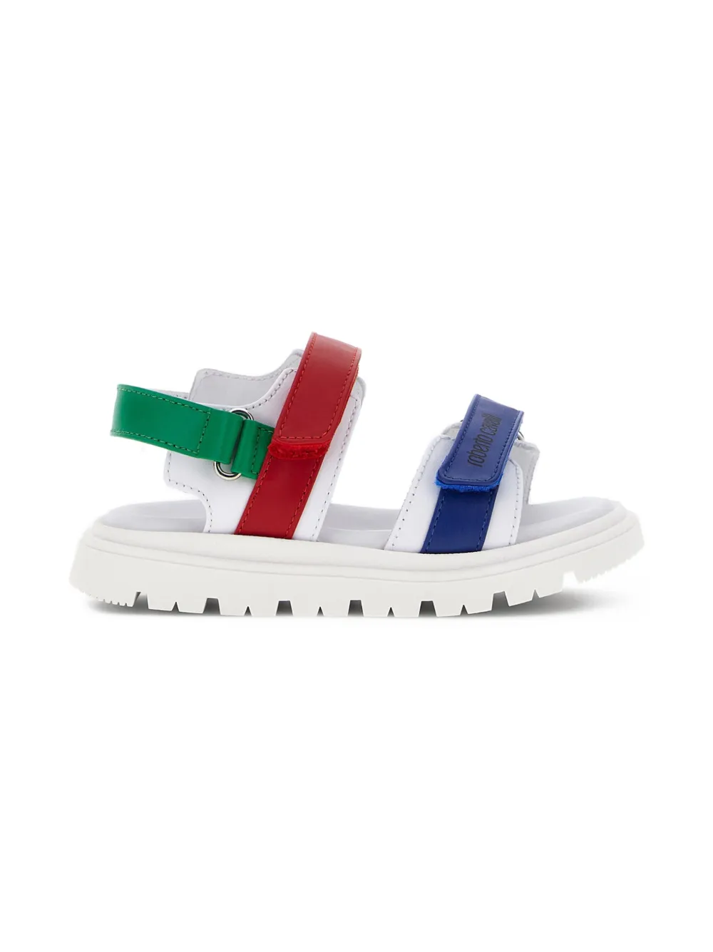 Roberto Cavalli RC sandalen met logobandje - Wit