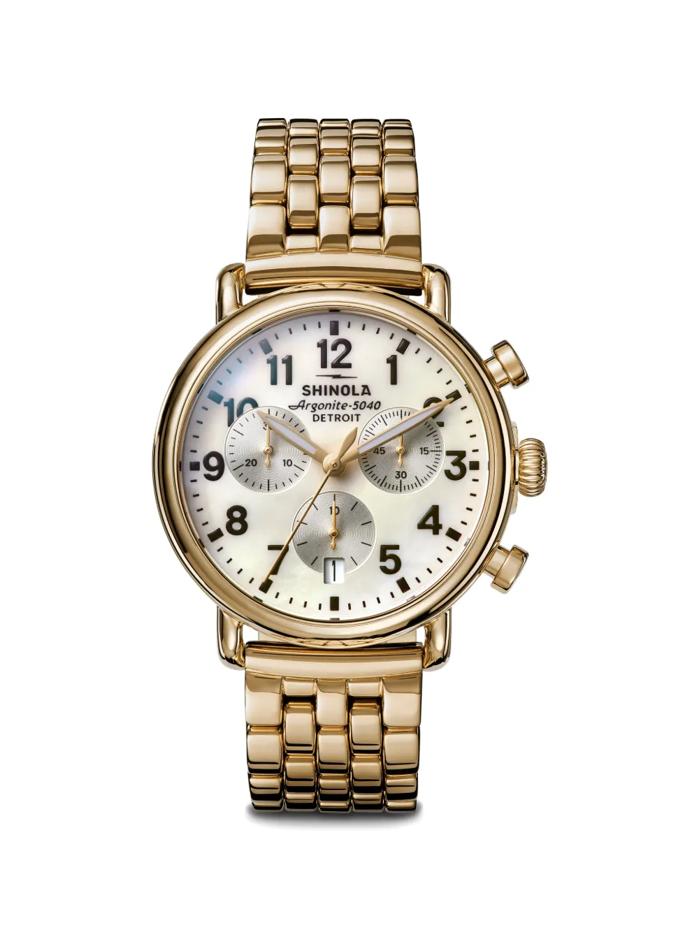 Shinola mother-of-pearl 38mm watch