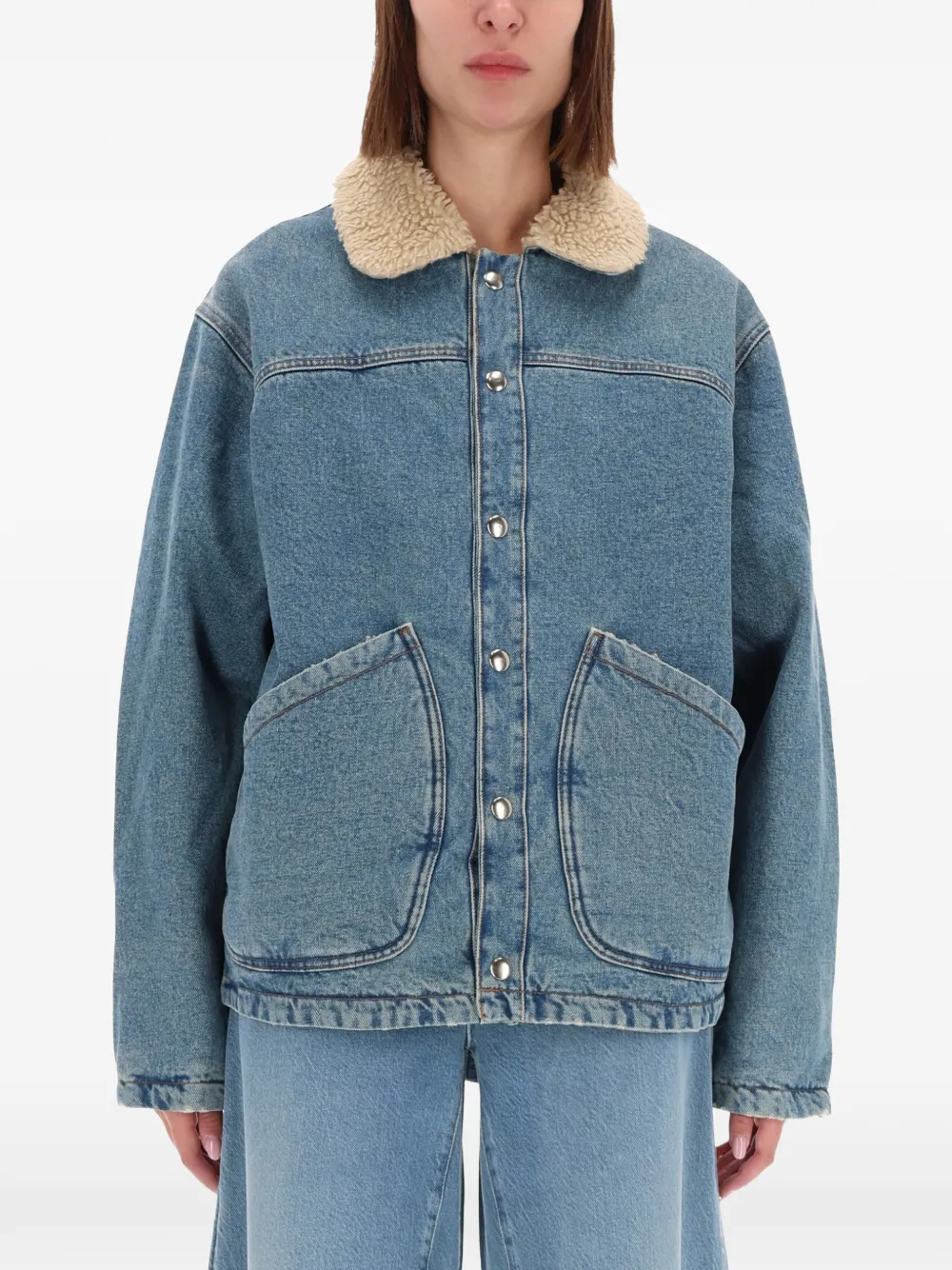 AMISH textured-collar button jacket | Chamarras de lana | Image 2