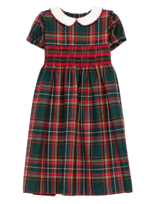 Patachou tartan-plaid double-breasted Dress | Green | FARFETCH