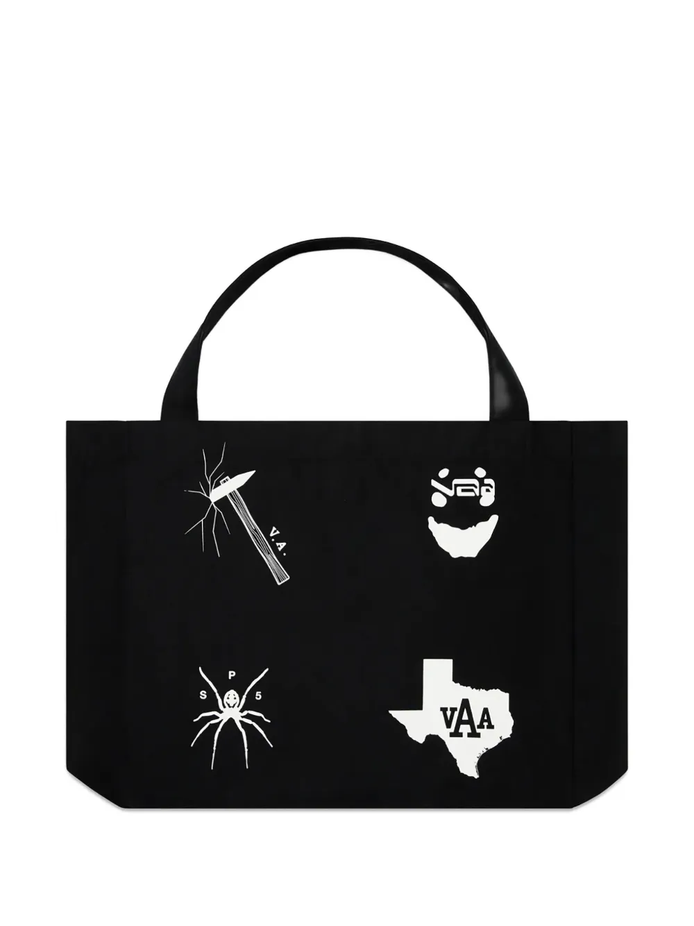 Sp5der Vaa Tote Bag In Black
