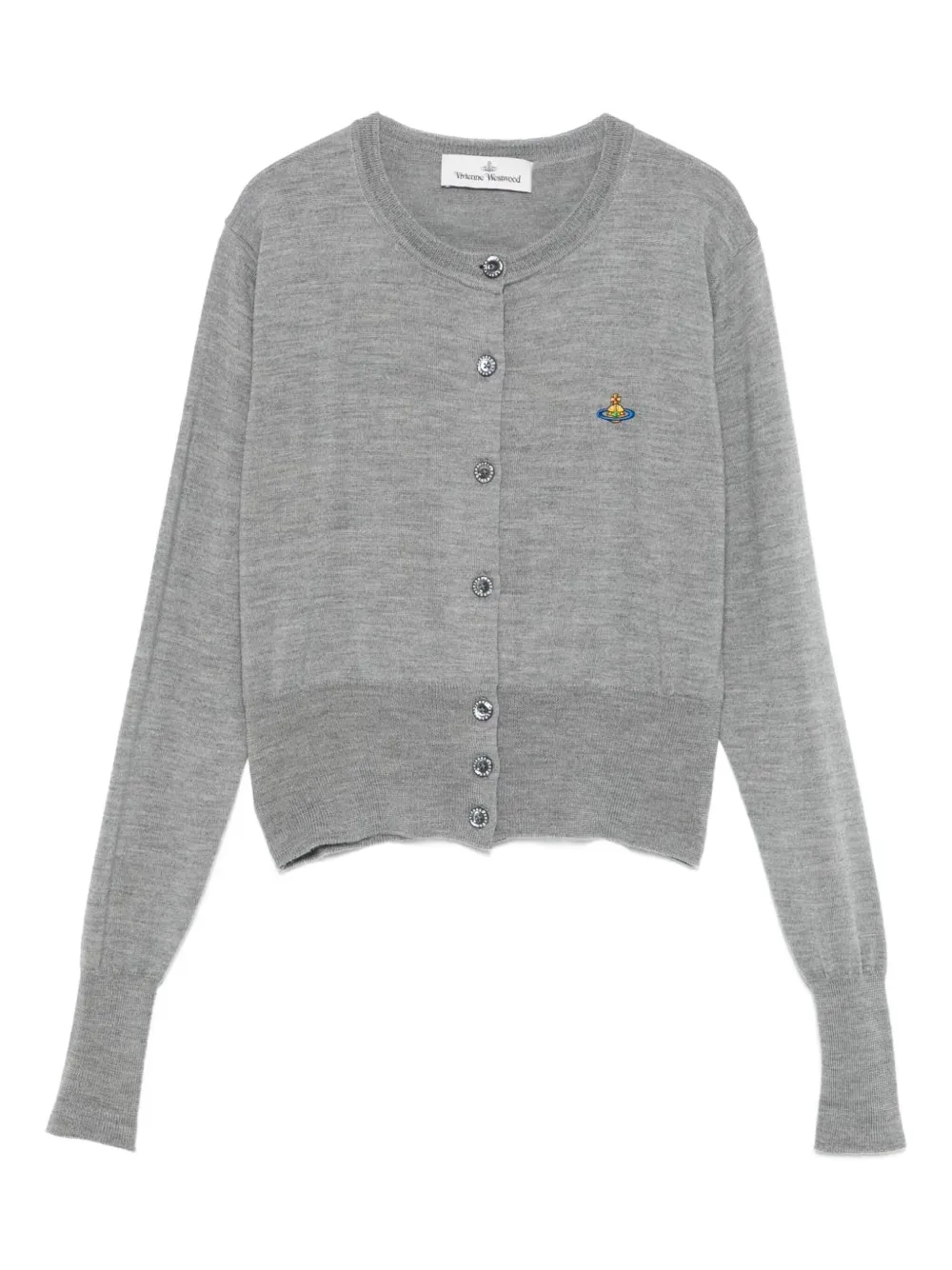 Vivienne Westwood Bea ロゴ カーディガン - グレー Vivienne Westwood Bea ロゴ カーディガン - グレー