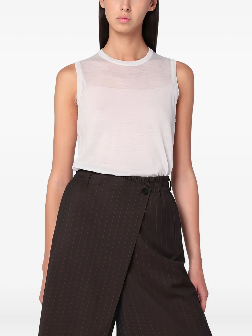 6397 camiseta con cuello alto | blanco | Image 1