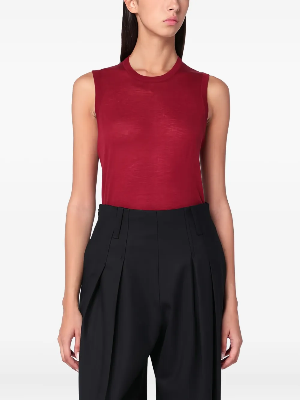 6397 sleeveless top | Red | Image 1