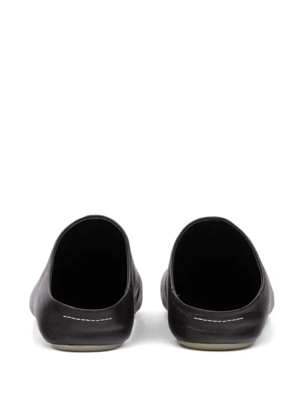 MM6 Maison Margiela square-toe Slippers | Black | FARFETCH