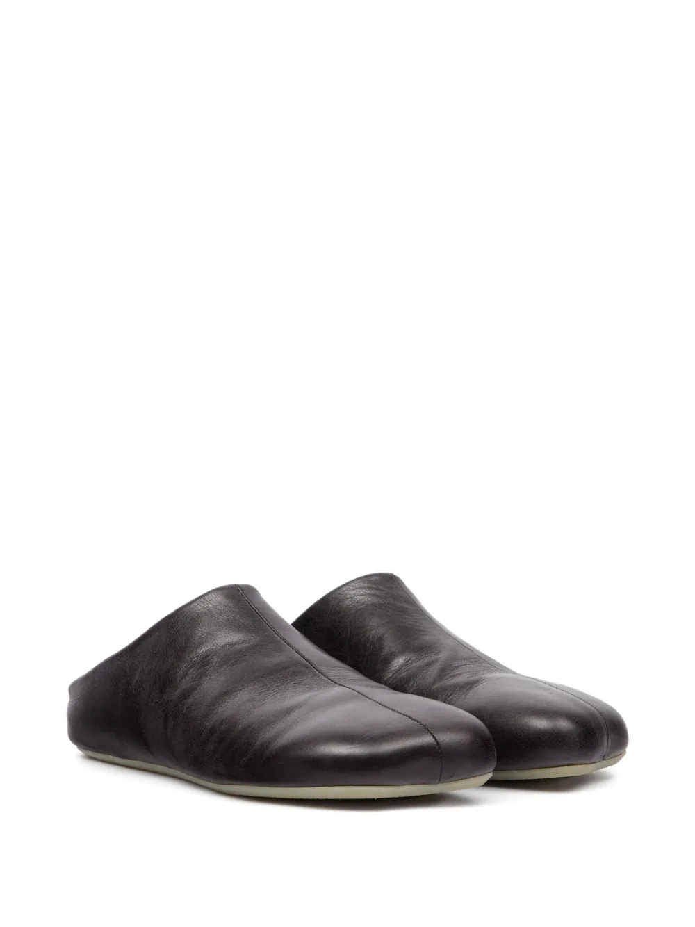 MM6 Maison Margiela Slippers met vierkante neus - Zwart