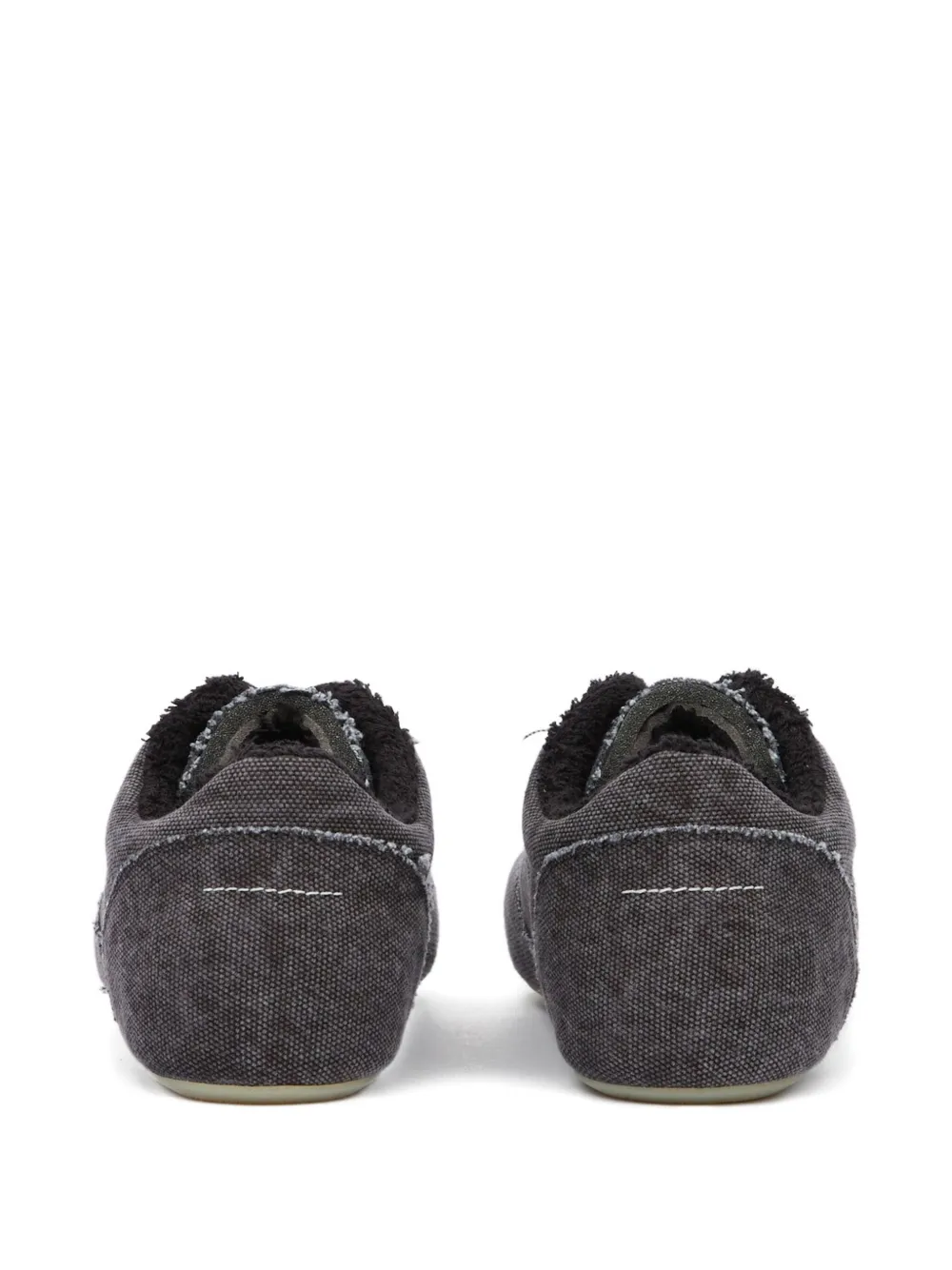 Mm6 Maison Margiela Anatomic Sneaker Black Canvas In Animal Print