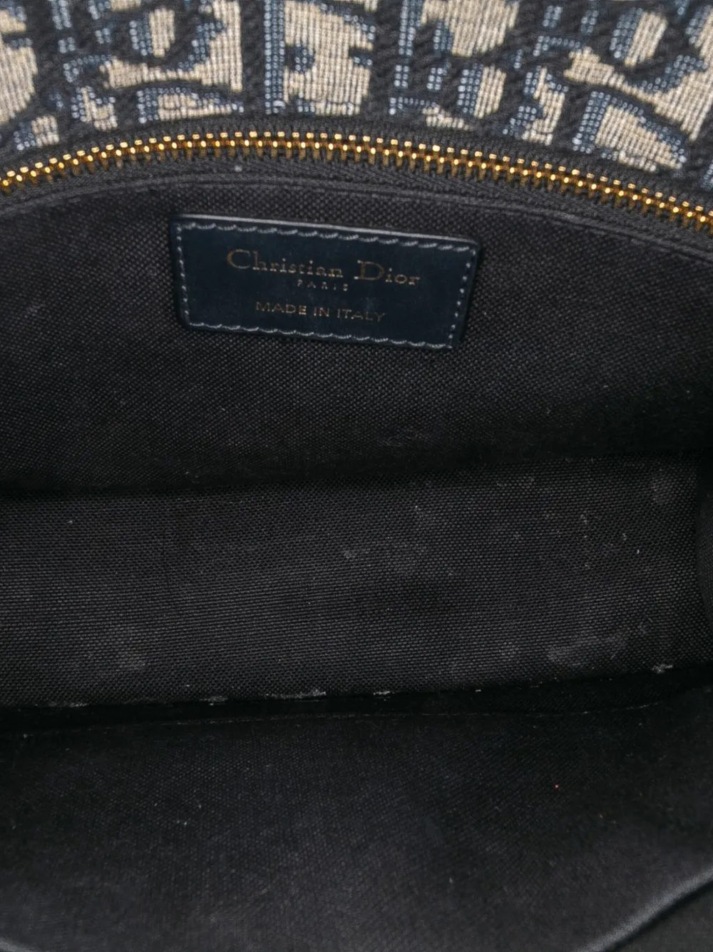 Pre-owned Dior 2022 Oblique Canvas 30 Montaigne Flap Crossbody Bag In Blue