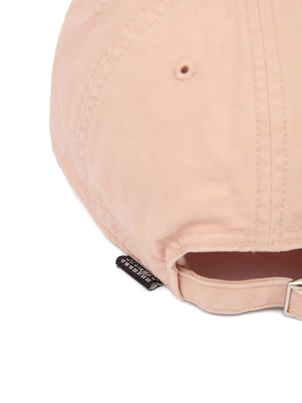 MM6 Maison Margiela Honkbalpet met geborduurd logo Roze